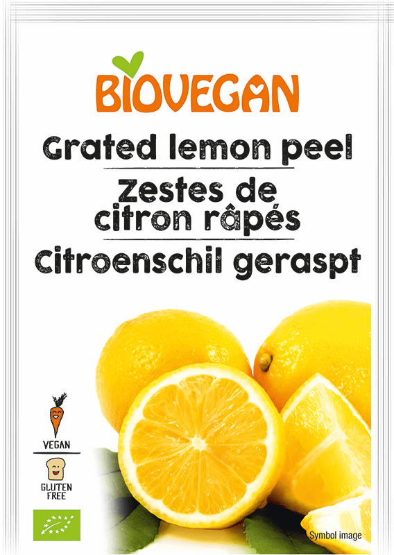 Biovegan Zeste de citron sans lactose et sans gluten bio 9g